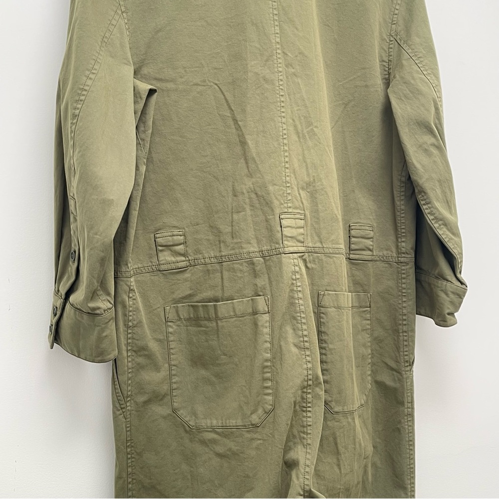 Thakoon Long Sleeve Button Front Olive Green Utility Jumpsuit - Picture 12 of 16